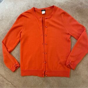 J.Crew Orange Cardigan